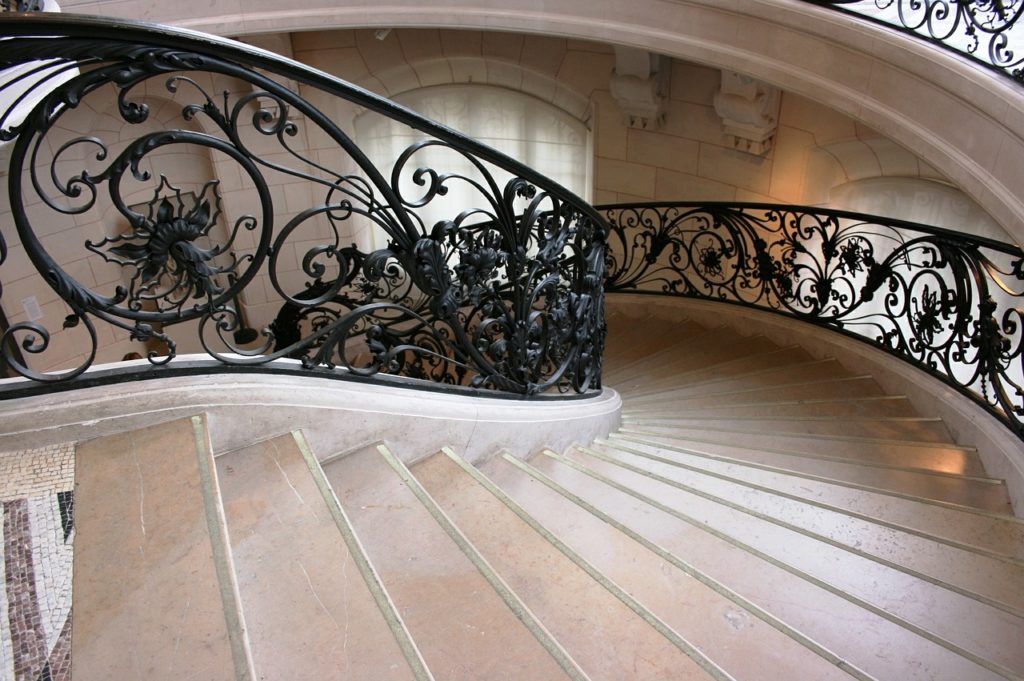 staircase, art nouveau, petit palais